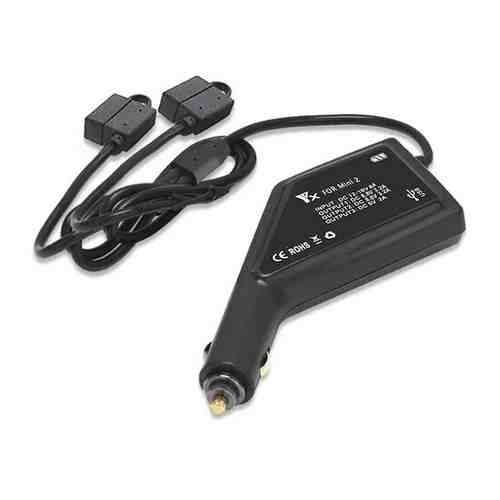 Автомобильное зарядное устройство для 2 аккумуляторов и пульта DJI Mavic Mini (Dual-Plug) (YX) арт. 1750060394