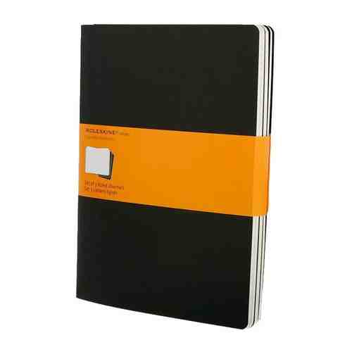 Блокнот Moleskine Cahier Journal XLarge, 190 х 250 мм, обложка картон, 120 страниц, линейка, черный арт. 398708298