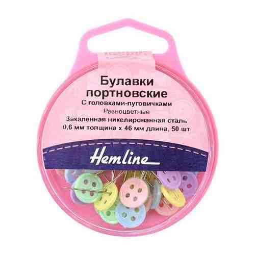 Булавки портновские с головками-пуговичками, 46 мм, 50 шт, разноцветные арт. 101227772490