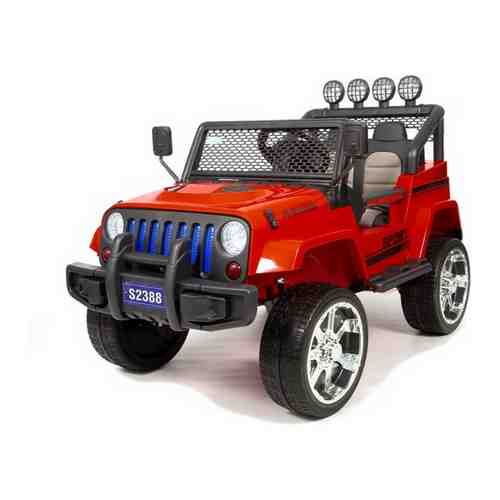 Двухместный полноприводный электромобиль Red Jeep 12V 2.4G - S2388 арт. 277438527