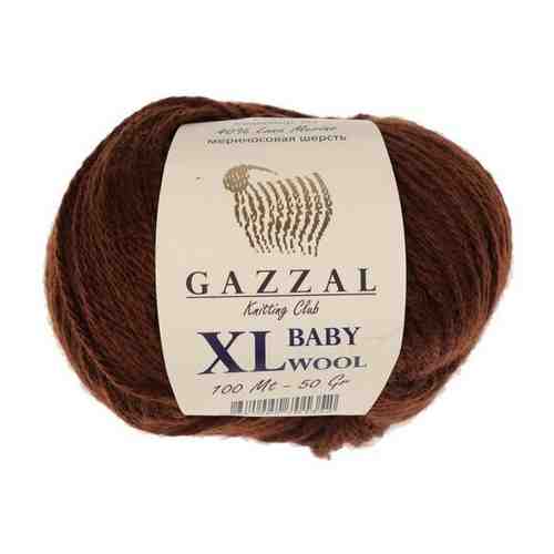 Gazzal Пряжа Gazzal Baby Wool XL (40% Мериносовая шерсть, 20% Кашемир ПА, 40% Акрил) 50 г 100 м, 813 голубой арт. 101650761758