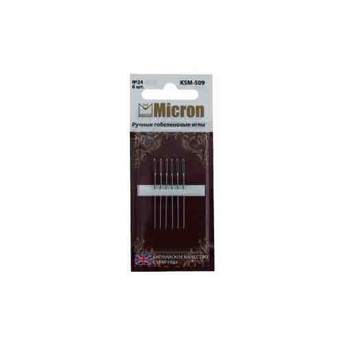 Иглы для шитья Micron ручные, гобеленовые, в блистере, 6 шт, №24 (KSM-509) арт. 100982266123