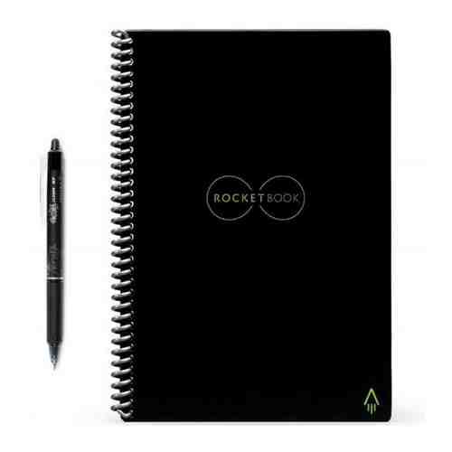 Интеллектуальный блокнот Rocketbook Core Executive Dotted Grid A5 Infinity Black (EVR-E-RC-A-FR) арт. 1407043759