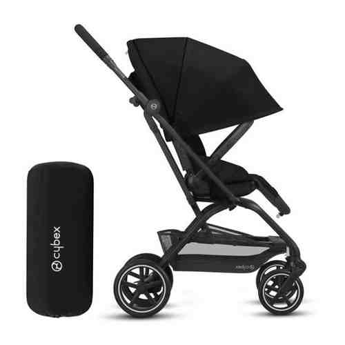 Коляска прогулочная Cybex (Сайбекс) Eezy S Twist+ 2 BLK Soho Grey с бампером и сумкой арт. 101751161522