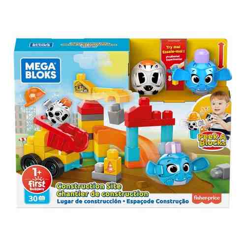 Конструктор Mattel Mega Bloks Маленькая стройка GRV37 арт. 816582012