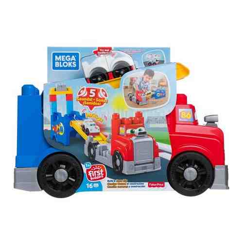 Конструктор Mega Bloks Большая машинка для гонок 12деталей FVJ01 арт. 579641042