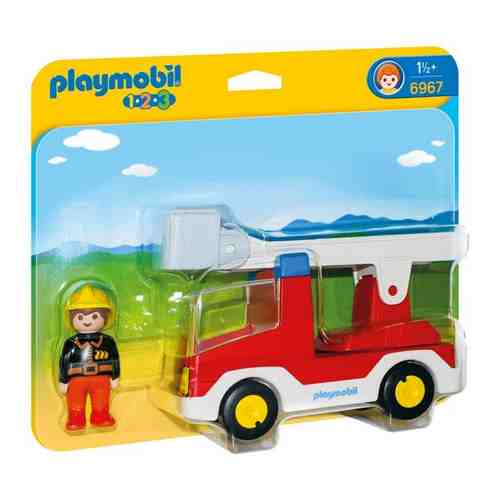 Конструктор Playmobil Playmobil 1.2.3 6967 Пожарная машина с лестницей арт. 1730172173