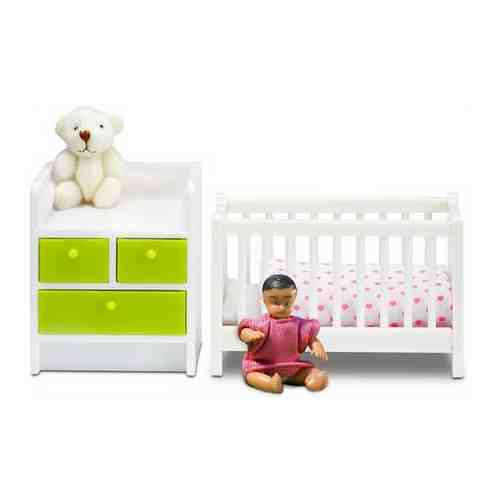 Кукольная мебель Lundby Кровать с пеленальным комодом (LB_60209900) арт. 100624205938