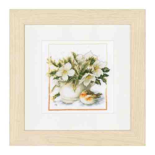 Lanarte PN-0154471 Sheltering robin Счетный крест 21 x 21 см Набор для вышивания арт. 100977741657