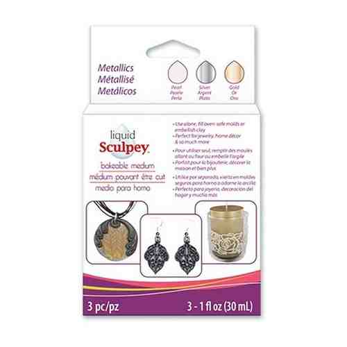 Liquid Sculpey Multipack декоративный гель ALS 90 мл Metallic арт. 101121230128