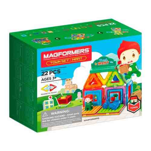 Магнитный конструктор MAGFORMERS 717007 Town Set - Mart арт. 773516003