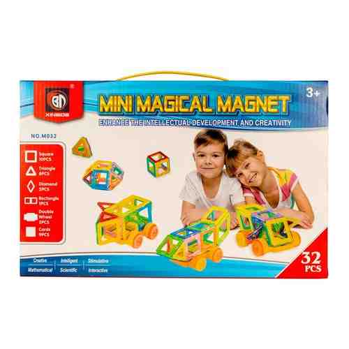 Магнитный конструктор Mini Magical Magnet 32 детали XINBIDA MO32 арт. 14181019