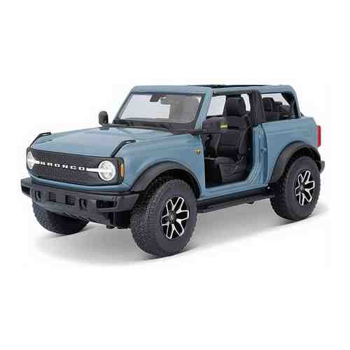 Maisto Машинка металлическая 1:18 Ford Bronco Badlands '21, голубая арт. 101701720071