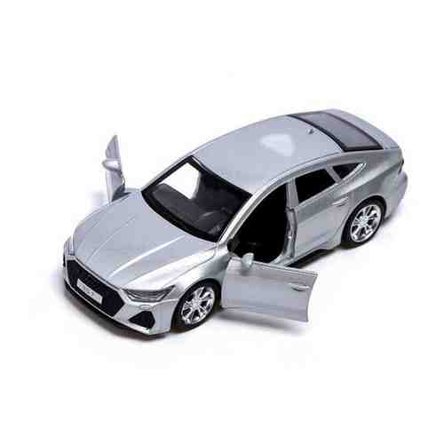 Машина металлическая AUDI RS7, 1:43, инерция, открываются двери, цвет серый арт. 101703742372