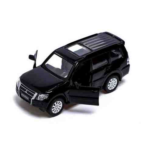 Машина металлическая MITSUBISHI PAJERO 4WD, 1:43, инерция, открываются двери, цвет черный арт. 101703881183