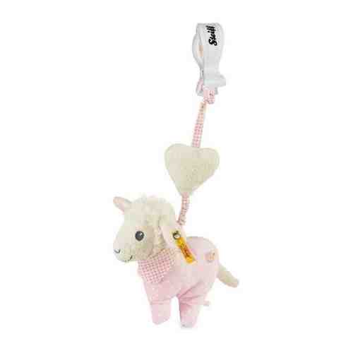 Мягкая игрушка Steiff Sweet Dreams Lamb Pendant Pink (Штайф Барашек Подвесная Погремушка Сладкие сны розовый 14 см) арт. 101395794679