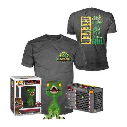 Набор Фигурка+Футболка Funko POP and Tee: Jurassic Park: Clever Raptor(GR/TRL)(S) 47628 арт. 101281334280