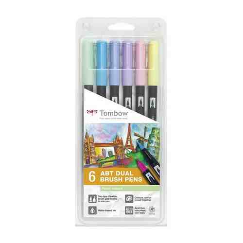 Набор маркеров Tombow ABT Dual Brush Pen pastel colors 6 шт. ABT-6P-2 арт. 101460968480