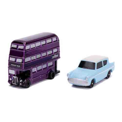 Набор моделей автомобилей Jada Toys Harry Potter - Nano Hollywood Rides - 1959 Ford Anglia & The Knight Bus (1:65) арт. 1440986673