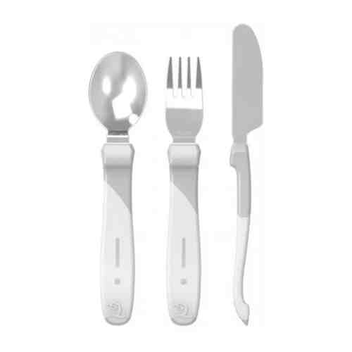 Набор приборов из нерж. стали Twistshake (Learn Cutlery Stainless Steel). Пастельный зелёный (Pastel Green) (12+ мес). Арт. 78211 арт. 101235677629