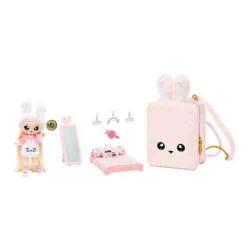 NaNaNa MGA Entertainment Игрушка На На На Сюрприз - Спальня-рюкзак 3в1 с зайкой Aubrey Heart (Na! Na! Na! Surprise 3-in-1 Backpack Bedroom Pink Bunny Playset Aubrey Heart) арт. 729257008