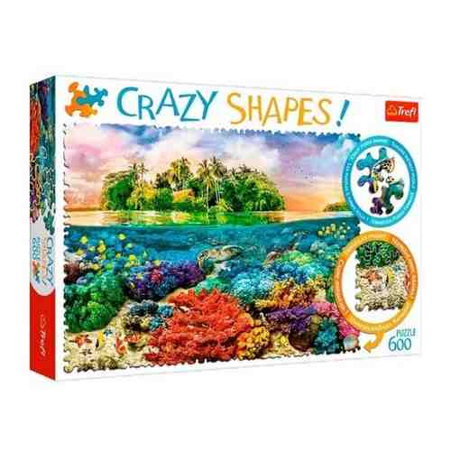 Пазлы 600 дет. Тропический остров (Crazy Shapes) 11113, (KZWP Trefl-Krakow) арт. 973504171