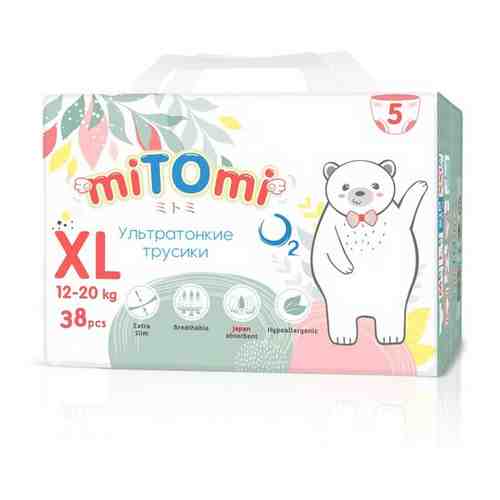 Подгузники-трусики miTOmi O2 ультратонкие 5/XL (12-20 кг) 38 шт арт. 101759818320