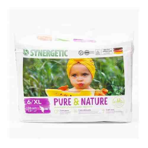 Подгузники-трусики Synergetic Pure&Natur дышащие ультратонкие, размер 6 XL, 36шт арт. 101719063445