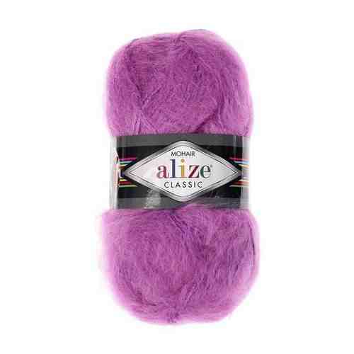 Пряжа Alize Mohair Classic New (Мохер Классик Нью) - 1 моток Цвет: 60 черный 25% мохер, 24% шерсть, 51% акрил 100г 200м арт. 101429390771