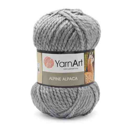 Пряжа для вязания YarnArt 'Alpine Alpaca' 150гр 120м (30% альпака, 10% шерсть, 60% акрил) (447 серый), 3 мотка арт. 101204917752