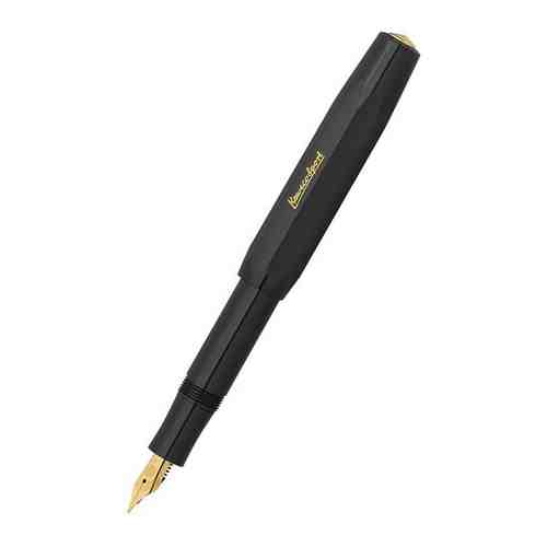 Ручка перьевая Kaweco CLASSIC Sport F 0,7 мм, чернила синие, корпус черный арт. 963838888