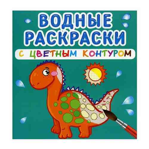 Водные раскраски с цветным контуром. Динозаврики и дракончики арт. 101319733203