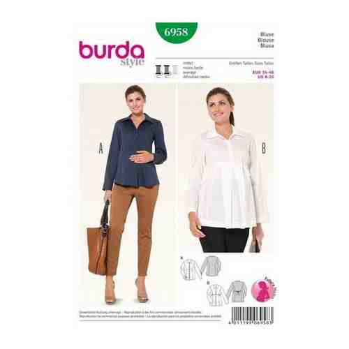 Выкройка Burda 6958-Блузка для будущей мамы арт. 101459477660