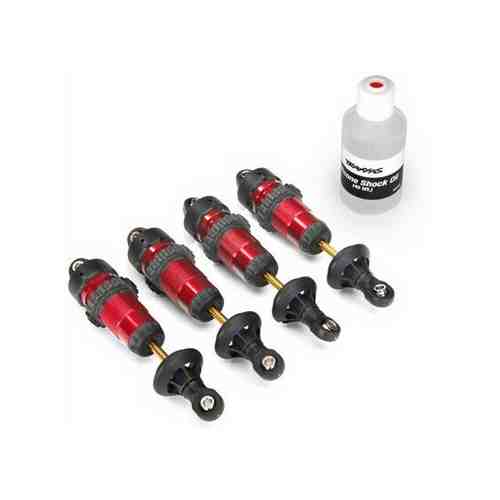 Запчасти для Traxxas TRAXXAS запчасти Shocks, GTR aluminum, red-anodized (fully assembled w:o springs) (4) арт. 1664750558