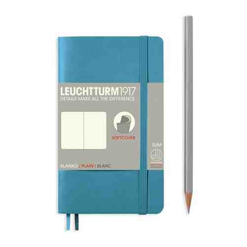 Записная книжка нелинованная Leuchtturm Pocket A6 123 стр., мягкая обложка нордический синий арт. 1698907688